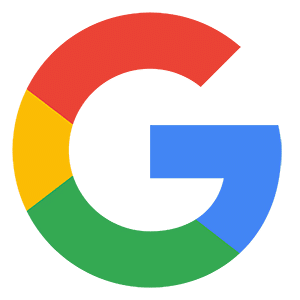 Google logo featuring a capital "G" with four color segments: red (top), yellow (right), green (bottom left), and blue (bottom right).